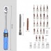 Adjustable Torque Wrench Set 1/4" High Precision S2 Alloy Wrench with Anti-slip Handle Bicycle Maintenance Tool 32PCS Kit
