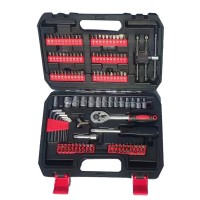 131PCS Auto Repair Tool Kit Chrome Vanadium Screwdriver Bit Set Ratchet Wrench Socket Spanner Multifunctional Toolbox