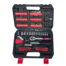 131PCS Auto Repair Tool Kit Chrome Vanadium Screwdriver Bit Set Ratchet Wrench Socket Spanner Multifunctional Toolbox