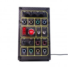 SIMDT Mustard Yellow Sim Racing Button Box for Euro Truck Simulator & American Truck Simulator