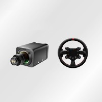 Simagic Alpha Evo Sport 9Nm Direct Drive Wheel Base + 300mm/11.8" GTS Steering Wheel w/ Leather Grip