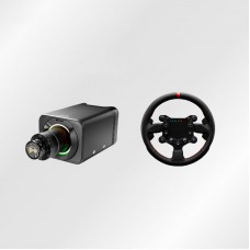 Simagic Alpha Evo Sport 9Nm Direct Drive Wheel Base + 300mm/11.8" GTS Steering Wheel w/ Leather Grip