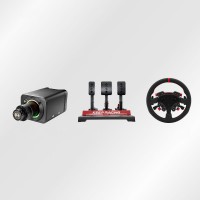 Simagic Alpha Evo 12Nm Direct Drive Wheel Base + GTpro-R(K)(Leather) Steering Wheel + P1000 Pedals