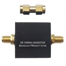 Original 88-108MHz Blog Broadcast FM Band-Stop Filter FM Band Reject Filter with Adapter for RTL-SDR