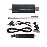 Original Blog V4 SDR Dongle 500KHz-1.766GHz R828D RTL2832U 1PPM with USB-A Port + Dual Antenna Kit