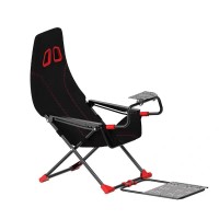 HappyGame Foldable Racing Simulator Cockpit Sim Racing Cockpit 150KG Load (No Manual Shifter Bracket)