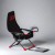 HappyGame Foldable Racing Simulator Cockpit Sim Racing Cockpit 150KG Load w/ Manual Shifter Bracket