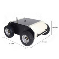 MiniUGV20C ROS Robot Chassis 4WD Robot Platform (Road Wheel Version with 20kg Load Capacity)
