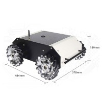 MiniUGV20C ROS Robot Chassis 4WD Robot Platform (Mecanum Wheel Version with 30kg Load Capacity)