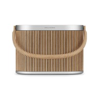 B&O Beosound A5 Outdoor Portable Subwoofer Bluetooth Speaker (Oak Color) with Qi Wireless Charging