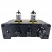 D200 Aluminum Alloy HiFi Electronic Tube Preamplifier 2xNE5532 Operational Amplifier (6K4 Electronic Tube)
