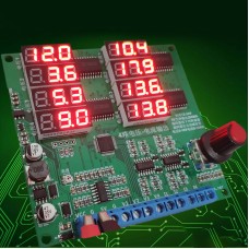 0-10V/0-25mA 4-Channel Current Voltage Signal Generator Module Brightness Adjustable LED Signal Collector