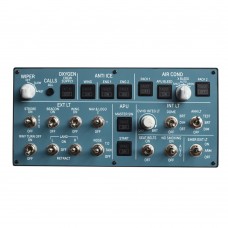 QMOVH-A Bottom Panel for Mini Airbus Flight Game Simulator Compatible with MSFS2020 2024/X-Plane 11 12