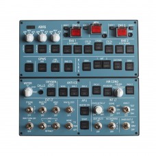 QMOVH-A Top+Bottom Panel for Mini Airbus Flight Game Simulator Compatible with MSFS2020 2024/X-Plane 11 12