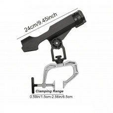1PC Boat Fishing Rod Holder Accessory with Adjustable Angle – Suitable for Raft & Bridge Fishing