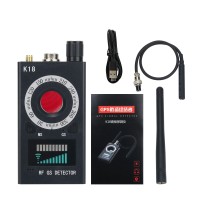 K18 RF Signal Detector Anti-Spy Bug Finder Camera GSM Audio GPS Signal Lens RF Tracker Detector