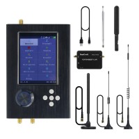 1MHz-6GHz SDR Radio Receiver Unassembled Black Shell HackRF One R9 V2.0.0 + PortaPack H2 w/ Antennas