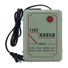 500VA 220V to 110V Household Step down Voltage Converter Transformer for Appliances below 250W