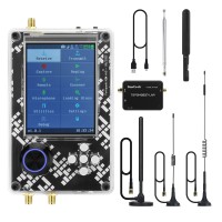 HamGeek Hackrf One R10 V2.0.x + PortaPack H2M w/ Plastic Shell + 5 Antennas + USB Cable + RF LNA