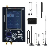 HamGeek 1MHz-6GHz HackRF One R10 V2.0.x + Portapack H2M w/ Metal Shell + 5 Antennas + USB Cable + LNA
