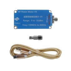 V9 100MHz - 40GHz USB Ultra-wideband RF Power Meter Upper Computer High Speed RMS Power Meter with Type-C Cable