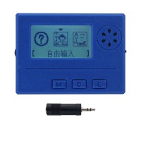 Blue Portable 3D-Printed Morse Code Trainer Automatic CW Key 2x3.5mm Port with 2.3-inch LCD Screen