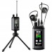 Deep Grey EST-12 Stereo In-Ear Wireless Monitor UHF Portable Professional IEM System with TFT LCD Display