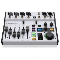 FLOW 8 Digital Mixer 8-Input 2 FX and 2 Monitor Ultra-low Noise Audio Processor Support Bluetooth App Control