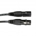 1-Meter Microphone Audio Cable XLR Male to Female Connection Cable for Mixer Power Amplifier Extension Connection