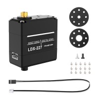 Hiwonder LDX-227 Dual-Shaft Digital Servo Metal Gear 270° 15KG/17KG Torque for Humanoid Robots