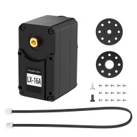 Hiwonder LX-16A Serial Bus Servo 20KG Dual-Shaft Digital Servo with LED Indicator Warning for Robots