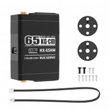 Hiwonder HX-65HM Magnetic Encoder Bus Servo 65KG Servo with Dual Output Shafts, Three Ports & Feedback