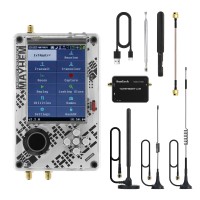 HAMGEEK HackRF One Software Defined Radio MAX2839 R9C + Portapack H4 V2.2.x SDR Radio Assembled with 5 Antennas + LNA