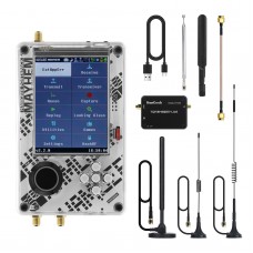 HAMGEEK HackRF One Software Defined Radio MAX2839 R9C + Portapack H4 V2.2.x SDR Radio Assembled with 5 Antennas + LNA