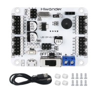 Hiwonder LSC-24 24-Channel Servo Controller Board Kit for PS2 Controller, Bluetooth, and MP3 Modules