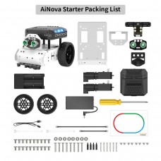 Hiwonder AiNova Robot Car Starter Kit without AI Vision Module, for Scratch and Python Programming