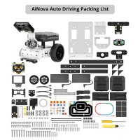 Hiwonder AiNova Vision Robot Car Automatic Driving Kit with AI Vision Module, Supports Programming