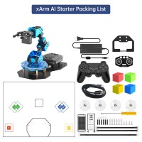 Hiwonder xArm AI 5DOF Robot Arm (Starter Version without Vision Module) Supports Scratch and Python