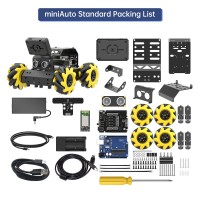Hiwonder miniAuto AI Vision Robot Car Kit (Standard Version without Gripper) w/ Mecanum Wheels
