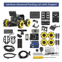 Hiwonder miniAuto AI Vision Robot Car Kit (Advanced Version with Gripper) for Ar-duino Programming
