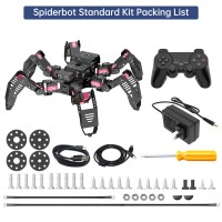 Hiwonder Spiderbot Hexapod Robot Assembled Bionic Robot (Standard Version without Voice Interaction)