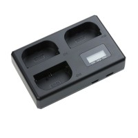 LP-E6-tri Portable Battery Charger 3 Charging Slots for Canon R5 R6 Cameras Batteries DSLR Triple Charging Base