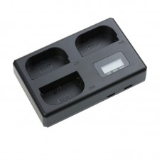 LP-E6-tri Portable Battery Charger 3 Charging Slots for Canon R5 R6 Cameras Batteries DSLR Triple Charging Base