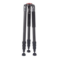 Carbon Fiber Tripod 6-10KG Load Capacity Telephoto Photography DSLR Tripod for Bird Watching/Shooting (without Gimbal)