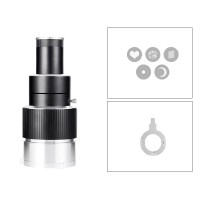 MM08 Lightweight Professional Optical Projection Condenser Focusing Control Conical Cylinder with 5PCS Picture Inserts