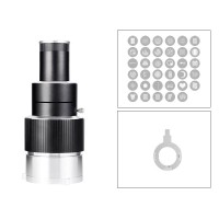 MM08 Lightweight Professional Optical Projection Condenser Focusing Control Conical Cylinder with 35PCS Picture Inserts
