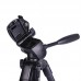 GT-668 Portable DSLR Camera Tripod 460mm-1535mm Adjustable Cellphone Live Streaming Tripod (with Bluetooth Self-timer)