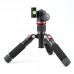 Black GT225A+QB02 Desktop Photography Tripod + Gimbal Kit Portable Cellphone Live Streaming Holder