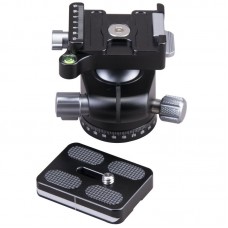 LG28Q Low Center of Gravity Ball Head Gimbal Quick Release Plate 67x40mm Portable Camera Gimbal