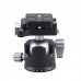 LG34Q Low Center of Gravity Ball Head Gimbal Quick Release Plate 75x45mm Portable Camera Gimbal